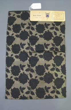 Onondaga Silk Company, Inc. (1925-1981). <em>Textile Swatches</em>, 1948-1959. 35% wool, 33% silk, 32% metal, 22 x 14 1/2 in. (55.9 x 36.8 cm). Brooklyn Museum, Gift of the Onondaga Silk Company, 64.130.271 (Photo: Brooklyn Museum, CUR.64.130.271.jpg)