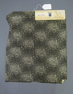 Onondaga Silk Company, Inc. (1925–1981). <em>Textile Swatches</em>, 1948–1959. 47% silk, 36% nylon, 17% metal, 21 x 17 1/2 in. (53.3 x 44.5 cm). Brooklyn Museum, Gift of the Onondaga Silk Company, 64.130.272 (Photo: Brooklyn Museum, CUR.64.130.272.jpg)