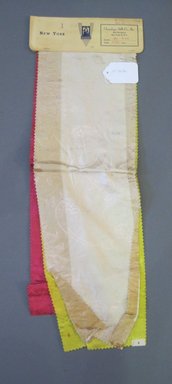 Onondaga Silk Company, Inc. (1925-1981). <em>Textile Swatches</em>, 1948-1959. Silk, 25 1/2 x 8 in. (64.8 x 20.3 cm). Brooklyn Museum, Gift of the Onondaga Silk Company, 64.130.341 (Photo: Brooklyn Museum, CUR.64.130.341.jpg)
