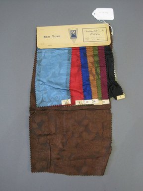 Onondaga Silk Company, Inc. (1925–1981). <em>Textile Swatches</em>, 1948–1959. Silk, 18 x 9 1/2 in. (45.7 x 24.1 cm). Brooklyn Museum, Gift of the Onondaga Silk Company, 64.130.342 (Photo: Brooklyn Museum, CUR.64.130.342.jpg)