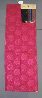 Onondaga Silk Company, Inc. (1925-1981). <em>Textile Swatches</em>, 1948-1959. Silk, 47 1/2 x 17 in. (120.7 x 43.2 cm). Brooklyn Museum, Gift of the Onondaga Silk Company, 64.130.357 (Photo: Brooklyn Museum, CUR.64.130.357.jpg)