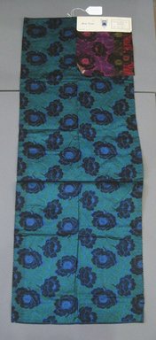 Onondaga Silk Company, Inc. (1925-1981). <em>Textile Swatches</em>, 1948-1959. Silk, 47 1/2 x 18 in. (120.7 x 45.7 cm). Brooklyn Museum, Gift of the Onondaga Silk Company, 64.130.375 (Photo: Brooklyn Museum, CUR.64.130.375.jpg)