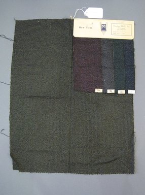 Onondaga Silk Company, Inc. (1925–1981). <em>Textile Swatches</em>, 1948–1959. 85% acetate, 15% rayon, 22 1/2 x 18 in. (57.2 x 45.7 cm). Brooklyn Museum, Gift of the Onondaga Silk Company, 64.130.414 (Photo: Brooklyn Museum, CUR.64.130.414.jpg)