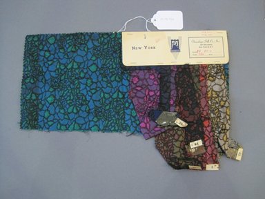 Onondaga Silk Company, Inc. (1925–1981). <em>Textile Swatches</em>, 1948–1959. 63% silk, 37% wool, 17 3/4 x 12 in. (45.1 x 30.5 cm). Brooklyn Museum, Gift of the Onondaga Silk Company, 64.130.426 (Photo: Brooklyn Museum, CUR.64.130.426.jpg)