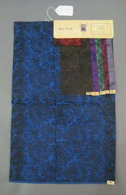 Onondaga Silk Company, Inc. (1925-1981). <em>Textile Swatches</em>, 1948-1959. Silk, 23 3/4 x 14 3/4 in. (60.3 x 37.5 cm). Brooklyn Museum, Gift of the Onondaga Silk Company, 64.130.459 (Photo: Brooklyn Museum, CUR.64.130.459.jpg)