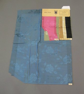 Onondaga Silk Company, Inc. (1925–1981). <em>Textile Swatches</em>, 1948–1959. Silk, 23 3/4 x 17 1/4 in. (60.3 x 43.8 cm). Brooklyn Museum, Gift of the Onondaga Silk Company, 64.130.464 (Photo: Brooklyn Museum, CUR.64.130.464.jpg)