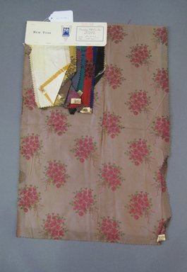 Onondaga Silk Company, Inc. (1925–1981). <em>Textile Swatches</em>, 1948–1959. Silk, 23 1/4 x 15 1/4 in. (59.1 x 38.7 cm). Brooklyn Museum, Gift of the Onondaga Silk Company, 64.130.480 (Photo: Brooklyn Museum, CUR.64.130.480.jpg)