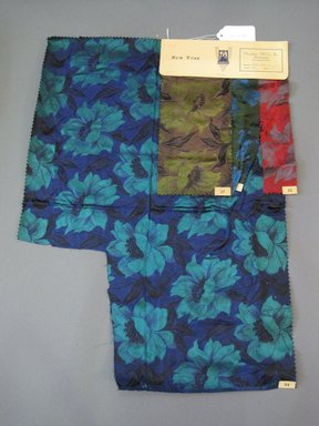 Onondaga Silk Company, Inc. (1925–1981). <em>Textile Swatches</em>, 1948–1959. Silk, 23 3/4 x 17 1/4 in. (60.3 x 43.8 cm). Brooklyn Museum, Gift of the Onondaga Silk Company, 64.130.485 (Photo: Brooklyn Museum, CUR.64.130.485.jpg)