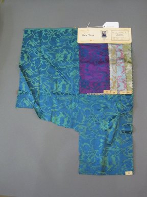Onondaga Silk Company, Inc. (1925–1981). <em>Textile Swatches</em>, 1948–1959. Silk, 23 3/4 x 18 1/2 in. (60.3 x 47 cm). Brooklyn Museum, Gift of the Onondaga Silk Company, 64.130.490 (Photo: Brooklyn Museum, CUR.64.130.490.jpg)