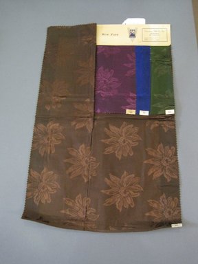 Onondaga Silk Company, Inc. (1925–1981). <em>Textile Swatches</em>, 1948–1959. Silk, 24 x 15 1/2 in. (61 x 39.4 cm). Brooklyn Museum, Gift of the Onondaga Silk Company, 64.130.499 (Photo: Brooklyn Museum, CUR.64.130.499.jpg)