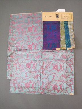 Onondaga Silk Company, Inc. (1925–1981). <em>Textile Swatches</em>, 1948–1959. Silk, 23 1/2 x 18 1/4 in. (59.7 x 46.4 cm). Brooklyn Museum, Gift of the Onondaga Silk Company, 64.130.500 (Photo: Brooklyn Museum, CUR.64.130.500.jpg)