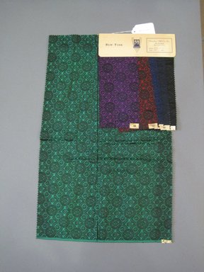 Onondaga Silk Company, Inc. (1925–1981). <em>Textile Swatches</em>, 1948–1959. Silk, 23 3/4 x 14 1/2 in. (60.3 x 36.8 cm). Brooklyn Museum, Gift of the Onondaga Silk Company, 64.130.501 (Photo: Brooklyn Museum, CUR.64.130.501.jpg)