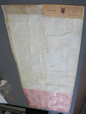 Onondaga Silk Company, Inc. (1925-1981). <em>Textile Swatches</em>, 1948-1959. 95% silk; 5% metal, 50 x 20 in. (127 x 50.8 cm). Brooklyn Museum, Gift of the Onondaga Silk Company, 64.130.51 (Photo: Brooklyn Museum, CUR.64.130.51.jpg)