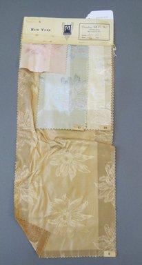 Onondaga Silk Company, Inc. (1925-1981). <em>Textile Swatches</em>, 1948-1959. Silk, 22 3/4 x 8 3/4 in. (57.8 x 22.2 cm). Brooklyn Museum, Gift of the Onondaga Silk Company, 64.130.533 (Photo: Brooklyn Museum, CUR.64.130.533.jpg)