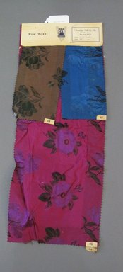 Onondaga Silk Company, Inc. (1925–1981). <em>Textile Swatches</em>, 1948–1959. Silk, 23 1/2 x 9 in. (59.7 x 22.9 cm). Brooklyn Museum, Gift of the Onondaga Silk Company, 64.130.540 (Photo: Brooklyn Museum, CUR.64.130.540.jpg)
