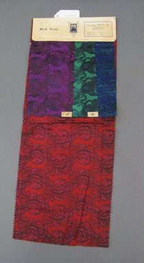 Onondaga Silk Company, Inc. (1925–1981). <em>Textile Swatches</em>, 1948–1959. Silk, 23 1/2 x 9 in. (59.7 x 22.9 cm). Brooklyn Museum, Gift of the Onondaga Silk Company, 64.130.547 (Photo: Brooklyn Museum, CUR.64.130.547.jpg)