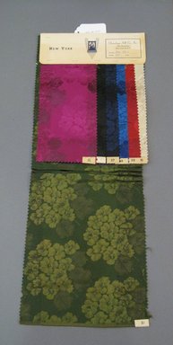 Onondaga Silk Company, Inc. (1925–1981). <em>Textile Swatches</em>, 1948–1959. Silk, 23 3/4 x 8 3/4 in. (60.3 x 22.2 cm). Brooklyn Museum, Gift of the Onondaga Silk Company, 64.130.550 (Photo: Brooklyn Museum, CUR.64.130.550.jpg)