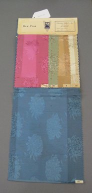 Onondaga Silk Company, Inc. (1925–1981). <em>Textile Swatches</em>, 1948–1959. Silk, 23 1/4 x 9 in. (59.1 x 22.9 cm). Brooklyn Museum, Gift of the Onondaga Silk Company, 64.130.551 (Photo: Brooklyn Museum, CUR.64.130.551.jpg)