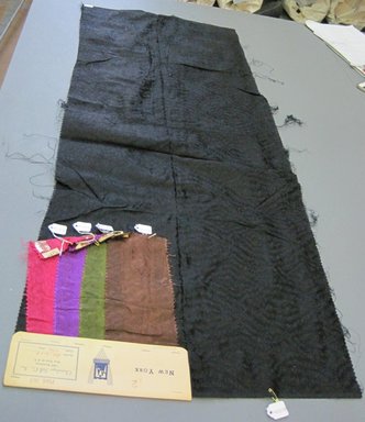Onondaga Silk Company, Inc. (1925-1981). <em>Textile Swatches</em>, 1948-1959. silk, largest component (a): 48 x 18 in. (121.9 x 45.7 cm). Brooklyn Museum, Gift of the Onondaga Silk Company, 64.130.56a-e (Photo: Brooklyn Museum, CUR.64.130.56a-e.jpg)