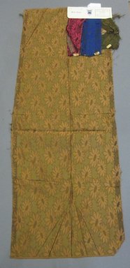Onondaga Silk Company, Inc. (1925–1981). <em>Textile Swatches</em>, 1948–1959. Silk, 48 x 17 3/4 in. (121.9 x 45.1 cm). Brooklyn Museum, Gift of the Onondaga Silk Company, 64.130.588 (Photo: Brooklyn Museum, CUR.64.130.588.jpg)