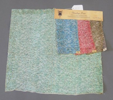 Onondaga Silk Company, Inc. (1925–1981). <em>Textile Swatches</em>, 1948–1959. 47% silk, 36% nylon, 17% metal, 21 1/2 x 19 3/4 in. (54.6 x 50.2 cm). Brooklyn Museum, Gift of the Onondaga Silk Company, 64.130.606 (Photo: Brooklyn Museum, CUR.64.130.606.jpg)
