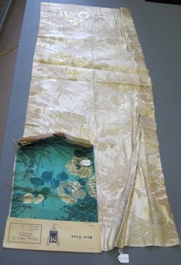 Onondaga Silk Company, Inc. (1925-1981). <em>Textile Swatches</em>, 1948-1959. silk; metal, largest component (a): 47 x 18 in. (119.4 x 45.7 cm). Brooklyn Museum, Gift of the Onondaga Silk Company, 64.130.62a-d (Photo: Brooklyn Museum, CUR.64.130.62a-d.jpg)