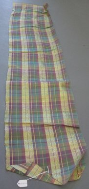 Onondaga Silk Company, Inc. (1925-1981). <em>Textile Swatches</em>, 1948-1959. silk; metal, 49 x 10 in. (124.5 x 25.4 cm). Brooklyn Museum, Gift of the Onondaga Silk Company, 64.130.64 (Photo: Brooklyn Museum, CUR.64.130.64.jpg)
