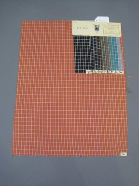 Onondaga Silk Company, Inc. (1925–1981). <em>Textile Swatches</em>, 1948–1959. 90% wool, 10% silk, 23 1/2 x 18 1/4 in. (59.7 x 46.4 cm). Brooklyn Museum, Gift of the Onondaga Silk Company, 64.130.673 (Photo: Brooklyn Museum, CUR.64.130.673.jpg)