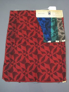 Onondaga Silk Company, Inc. (1925–1981). <em>Textile Swatches</em>, 1948–1959. 53% silk, 35% wool, 12% nylon, 22 1/2 x 17 1/2 in. (57.2 x 44.5 cm). Brooklyn Museum, Gift of the Onondaga Silk Company, 64.130.677 (Photo: Brooklyn Museum, CUR.64.130.677.jpg)