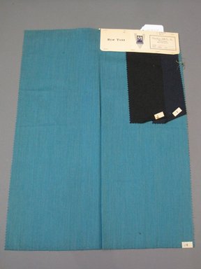 Onondaga Silk Company, Inc. (1925–1981). <em>Textile Swatches</em>, 1948–1959. 83% wool, 17% silk, 23 1/2 x 17 1/2 in. (59.7 x 44.5 cm). Brooklyn Museum, Gift of the Onondaga Silk Company, 64.130.679 (Photo: Brooklyn Museum, CUR.64.130.679.jpg)