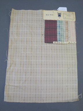 Onondaga Silk Company, Inc. (1925–1981). <em>Textile Swatches</em>, 1948–1959. 90% wool, 10% silk, 24 x 17 1/4 in. (61 x 43.8 cm). Brooklyn Museum, Gift of the Onondaga Silk Company, 64.130.690 (Photo: Brooklyn Museum, CUR.64.130.690.jpg)