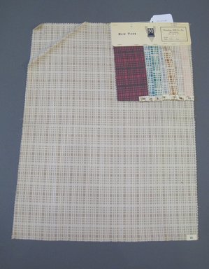 Onondaga Silk Company, Inc. (1925–1981). <em>Textile Swatches</em>, 1948–1959. 90% wool, 10% silk, 23 x 17 1/2 in. (58.4 x 44.5 cm). Brooklyn Museum, Gift of the Onondaga Silk Company, 64.130.695 (Photo: Brooklyn Museum, CUR.64.130.695.jpg)