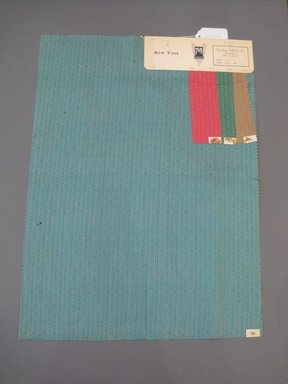 Onondaga Silk Company, Inc. (1925–1981). <em>Textile Swatches</em>, 1948–1959. 83% wool, 17% silk, 23 3/4 x 17 1/2 in. (60.3 x 44.5 cm). Brooklyn Museum, Gift of the Onondaga Silk Company, 64.130.696 (Photo: Brooklyn Museum, CUR.64.130.696.jpg)