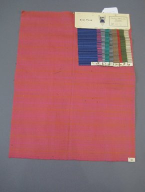 Onondaga Silk Company, Inc. (1925–1981). <em>Textile Swatches</em>, 1948–1959. 90% wool, 10% silk, 23 x 18 in. (58.4 x 45.7 cm). Brooklyn Museum, Gift of the Onondaga Silk Company, 64.130.697 (Photo: Brooklyn Museum, CUR.64.130.697.jpg)
