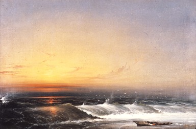James Hamilton (American, 1819-1878). <em>What are the Wild Waves Saying?</em>, 1868. Oil on canvas, 20 1/8 x 29 5/8 in. (51.1 x 75.2 cm). Brooklyn Museum, Gift of Robert E. Blum, 64.143 (Photo: Brooklyn Museum, CUR.64.143.jpg)