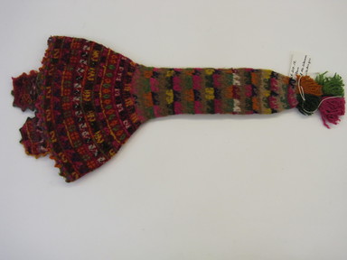 Quechua. <em>Hat</em>. Camelid fiber, wool?, 10 × 22 1/8 in. (25.4 × 56.2 cm). Brooklyn Museum, Gift of Dr. Werner Muensterberger, 64.210.12. Creative Commons-BY (Photo: , CUR.64.210.12.jpg)