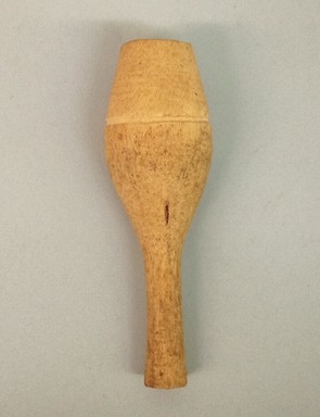 Karaja. <em>Pipe</em>, 20th century. Wood, 3 9/16 × 1 1/8 × 1 1/4 in. (9 × 2.9 × 3.2 cm). Brooklyn Museum, A. Augustus Healy Fund, 64.214.29. Creative Commons-BY (Photo: Brooklyn Museum, CUR.64.214.29.jpg)