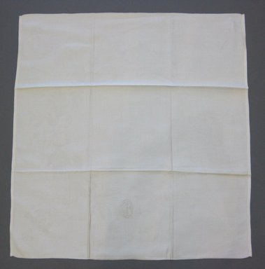  <em>Tablecloth with Napkins</em>, 1895–1910. Linen damask, (a) tablecloth: 92 x 103 1/2 in. (233.7 x 262.9 cm). Brooklyn Museum, Anonymous gift, 64.241.80a-y. Creative Commons-BY (Photo: Brooklyn Museum, CUR.64.241.80v.jpg)