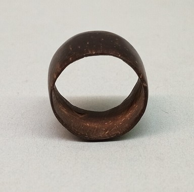 Kaapor. <em>Ring</em>, 20th century. Tucuman fruit, 1/2 × 3/4 × 3/4 in. (1.3 × 1.9 × 1.9 cm). Brooklyn Museum, Gift of Ingeborg de Beausacq, 64.248.29. Creative Commons-BY (Photo: Brooklyn Museum, CUR.64.248.29_view01.jpg)