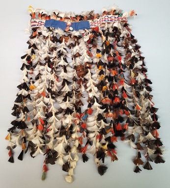 Tembé. <em>Girl's Initiation Headdress</em>, 20th century. Feathers, cotton, plastic buttons, 20 1/4 × 15 × 2 1/2 in. (51.4 × 38.1 × 6.4 cm). Brooklyn Museum, Gift of Ingeborg de Beausacq, 64.248.30. Creative Commons-BY (Photo: Brooklyn Museum, CUR.64.248.30.jpg)