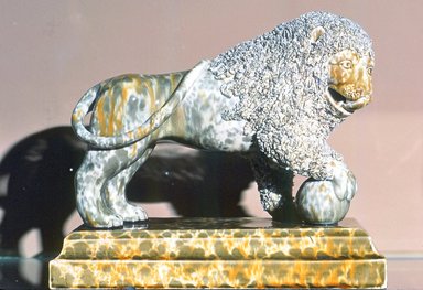  <em>Lion of Lucerne</em>, ca. 1830. Glazed earthenware, L: 11 in. (27.9 cm). Brooklyn Museum, Gift of the Estate of Emily Winthrop Miles, 64.82.126. Creative Commons-BY (Photo: Brooklyn Museum, CUR.64.82.126.jpg)