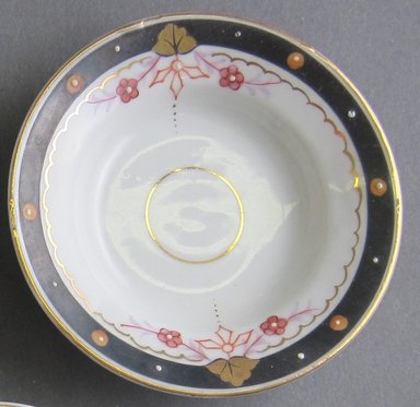 <em>Child's Soup Plate</em>, ca. 1880. Porcelain, 7/8 x 3 3/8 in. (2.2 x 8.6 cm). Brooklyn Museum, Gift of Amelia Beard Hollenback, 66.25.23. Creative Commons-BY (Photo: Brooklyn Museum, CUR.66.25.23.jpg)