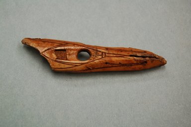 Punuk. <em>Harpoon Head pronged tip</em>, ca. 1100 C.E. Bone or ivory, 3 3/4in. (9.5cm). Brooklyn Museum, By exchange, 66.63.5. Creative Commons-BY (Photo: Brooklyn Museum, CUR.66.63.5.jpg)