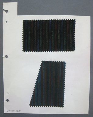 Fab-Tex Inc.. <em>Fabric Swatch</em>, 1963-1966. Wool, sheet: 8 1/4 x 10 1/2 in. (21 x 26.7 cm). Brooklyn Museum, Gift of Fab-Tex Inc., 67.158.125 (Photo: Brooklyn Museum, CUR.67.158.125.jpg)