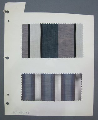 Fab-Tex Inc.. <em>Fabric Swatch</em>, 1963-1966. Cotton, sheet: 8 1/4 x 10 1/2 in. (21 x 26.7 cm). Brooklyn Museum, Gift of Fab-Tex Inc., 67.158.135 (Photo: Brooklyn Museum, CUR.67.158.135.jpg)