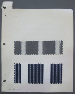 Fab-Tex Inc.. <em>Fabric Swatch</em>, 1963-1966. Cotton, sheet: 8 1/4 x 10 1/2 in. (21 x 26.7 cm). Brooklyn Museum, Gift of Fab-Tex Inc., 67.158.24 (Photo: Brooklyn Museum, CUR.67.158.24.jpg)