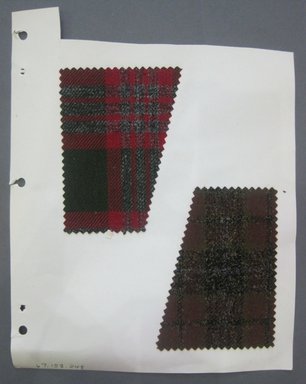 Fab-Tex Inc.. <em>Fabric Swatch</em>, 1963-1966. Wool, sheet: 8 1/4 x 10 1/2 in. (21 x 26.7 cm). Brooklyn Museum, Gift of Fab-Tex Inc., 67.158.248 (Photo: Brooklyn Museum, CUR.67.158.248.jpg)