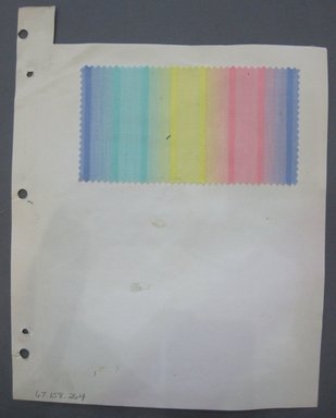 Fab-Tex Inc.. <em>Fabric Swatch</em>, 1963-1966. Cotton, sheet: 8 1/4 x 10 1/2 in. (21 x 26.7 cm). Brooklyn Museum, Gift of Fab-Tex Inc., 67.158.264 (Photo: Brooklyn Museum, CUR.67.158.264.jpg)