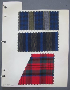 Fab-Tex Inc.. <em>Fabric Swatch</em>, 1963–1966. Cotton, sheet: 8 1/4 x 10 1/2 in. (21 x 26.7 cm). Brooklyn Museum, Gift of Fab-Tex Inc., 67.158.46 (Photo: Brooklyn Museum, CUR.67.158.46.jpg)