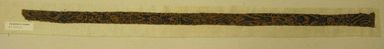 Nasca-Wari (attributed by Nobuko Kajitani, 1993). <em>Headband, Fragment</em>, 200-1000. Cotton, camelid fiber, 1 × 31 1/2 in. (2.5 × 80 cm). Brooklyn Museum, Gift of Adelaide Goan, 67.159.32. Creative Commons-BY (Photo: Brooklyn Museum, CUR.67.159.32_view01.jpg)